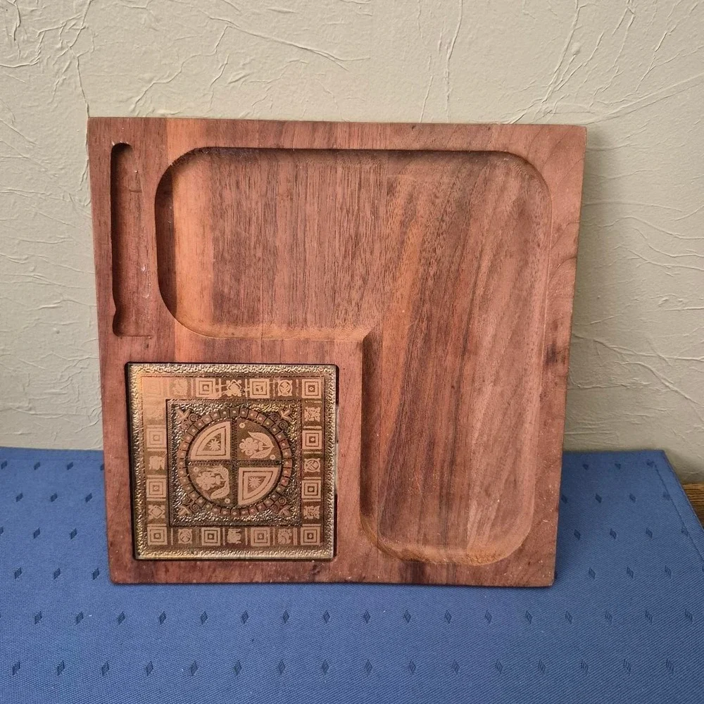 "Woodland" cheese board designed by Georges Briard - Picture 1 of 4